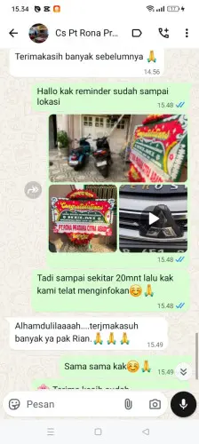 Testimonial Papan Bunga kawasan industri konawe